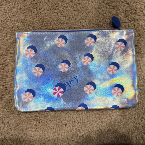 Ipsy Peppermint Makeup Bag Toiletry Bag Pencil Pouch Trap Sack - Picture 1 of 3